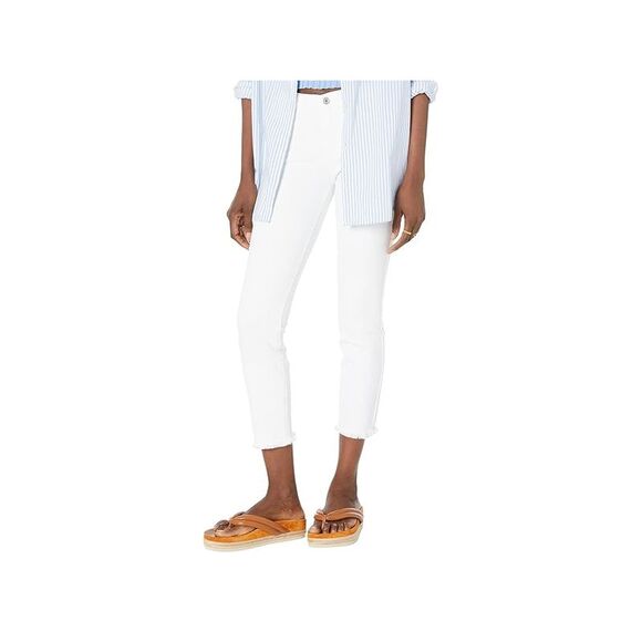 Kimmie Cropped Straight in Clean White